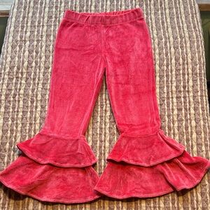 Kate Quinn red velour Anne pants